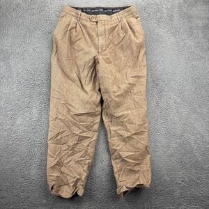 Vtg Kirkland Signature Men Super‎ 100s Wool Dress Pants Made in Italy Size 34x30